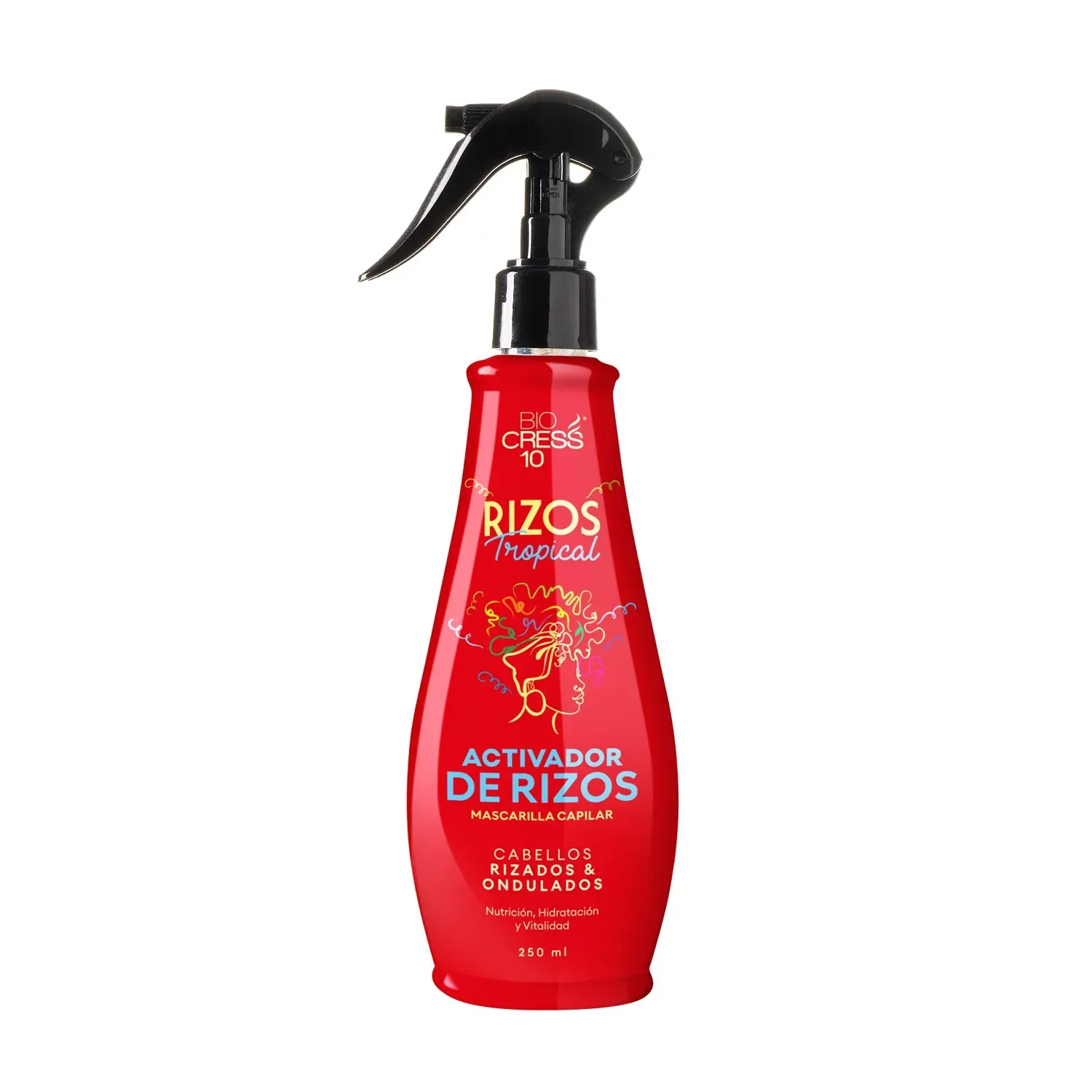 Activador De Rizos Cabello Rizado y Ondulado Biocress 250ml