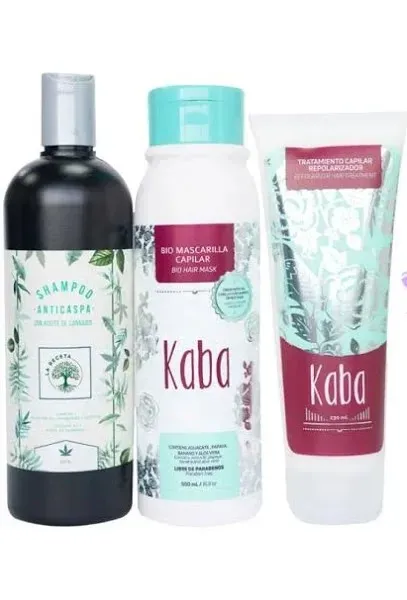 Kit Anticaspa Kaba + La Receta (3 Productos)