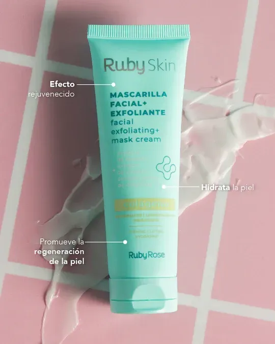 Mascarilla Facial Ruby Skin Colágeno 50 Gr