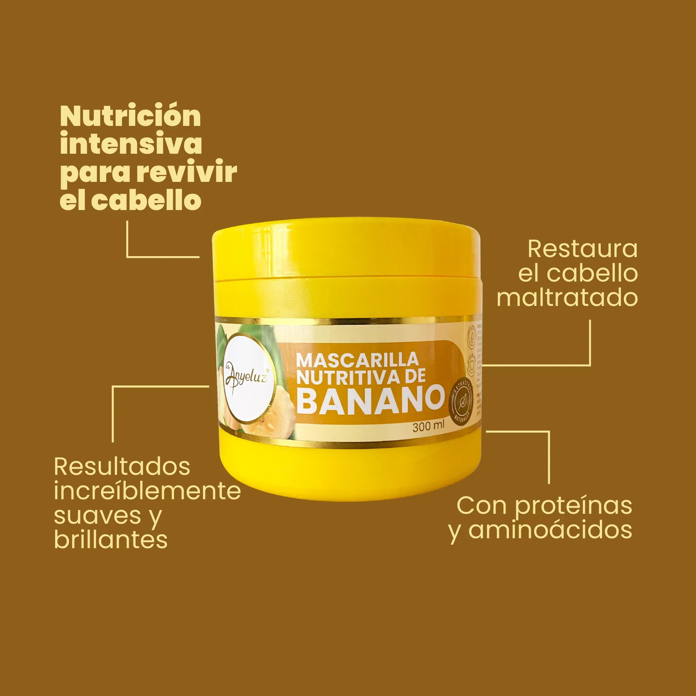 Mascarilla de Banano Anyeluz 300 ml