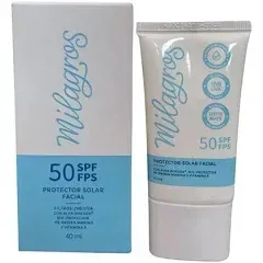 Protector Solar Sin Color Milagros Azul Spf50 40ml