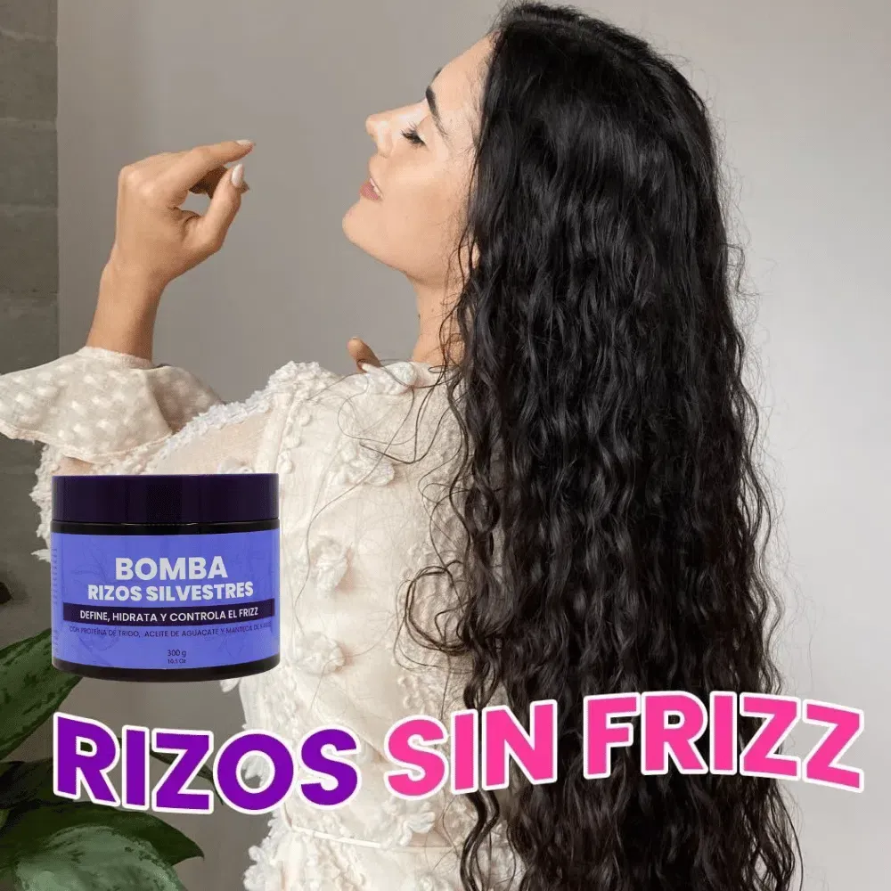 Bomba Rizos Silvestres Fruto Salvaje Morado 300ml