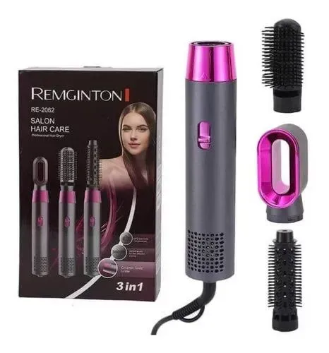 Cepillo Secador Alisador Para Cabello 3 en 1 Intercambiables REMINGTON 2062