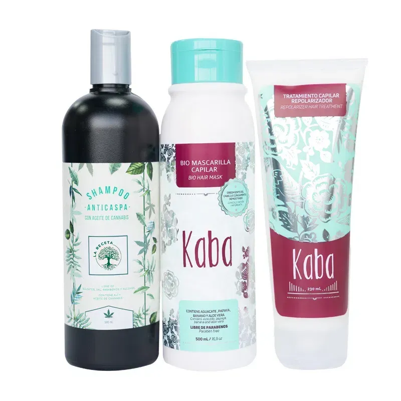 Kit Anticaspa Kaba + La Receta (3 Productos)