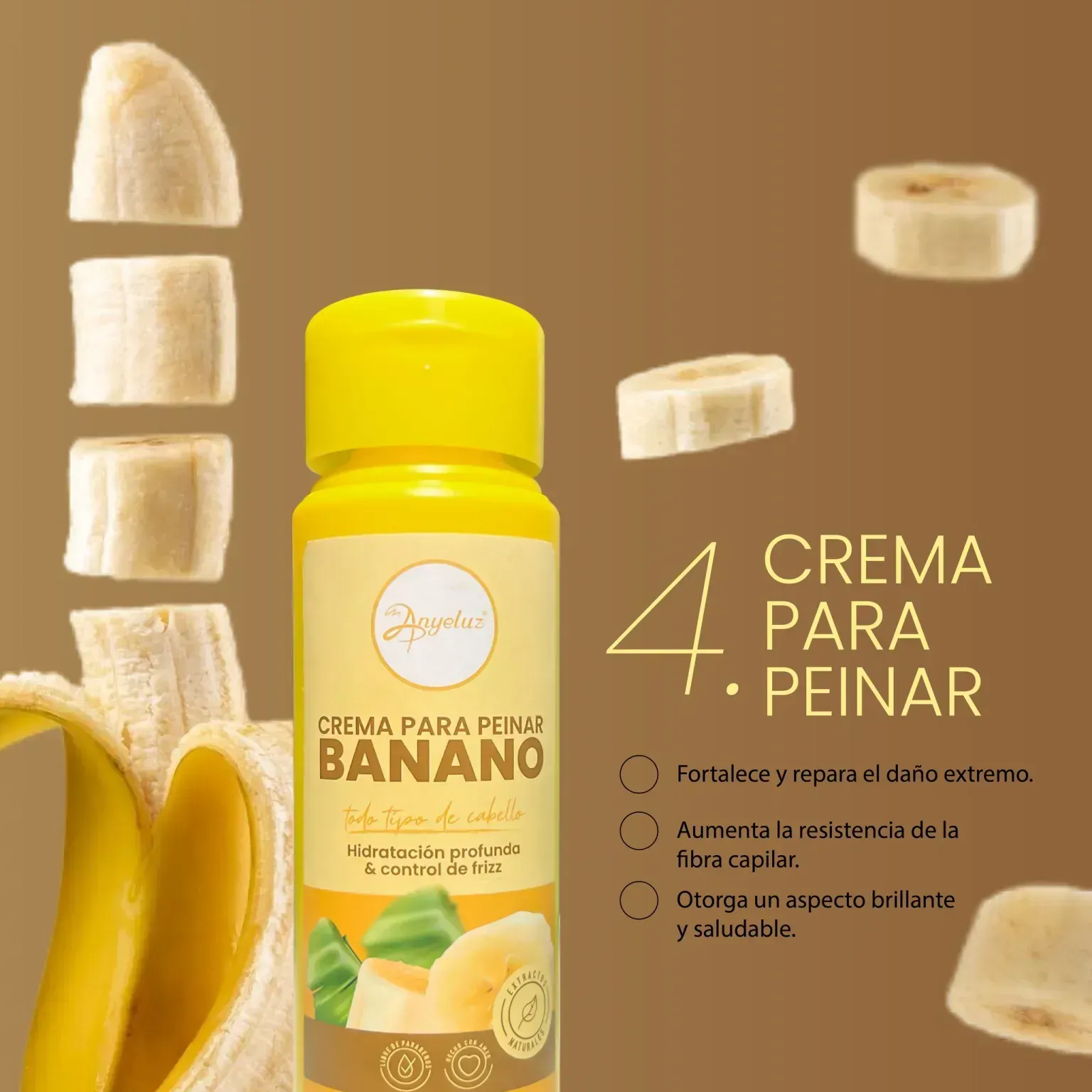 Crema Para Peinar De Banano Anyeluz