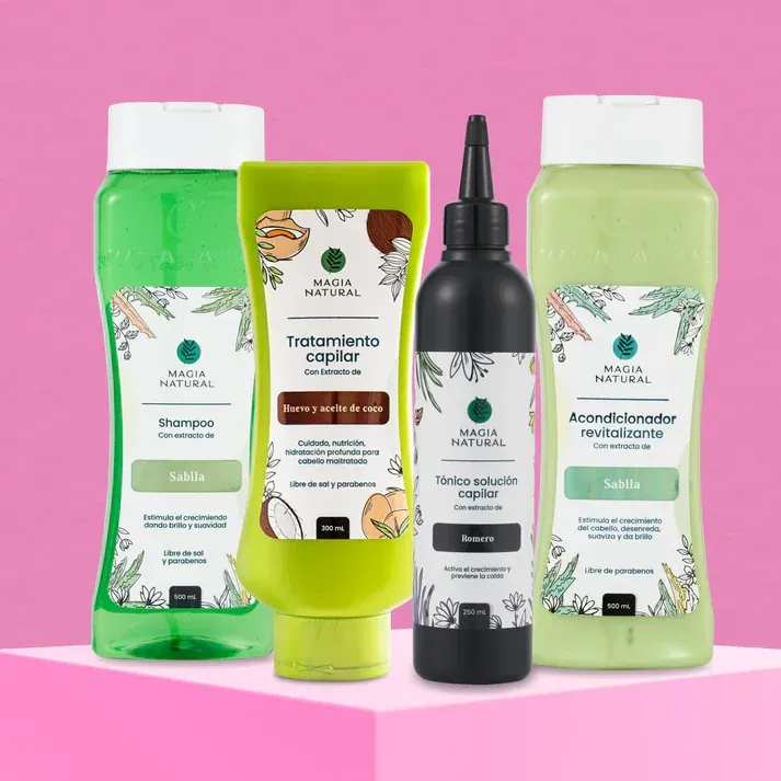 Kit Hidroreparador y Crecimiento Áloe vera - Huevo y aceite de coco Magia Natural