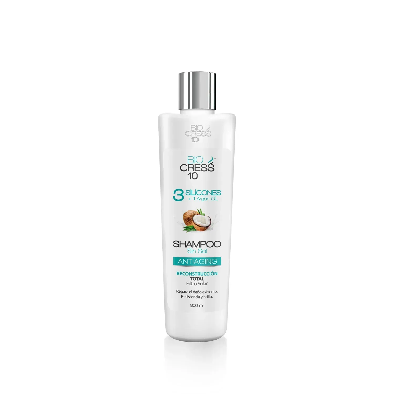 Shampoo 3 Silicones + 1 Argan Oil Biocress 300ml