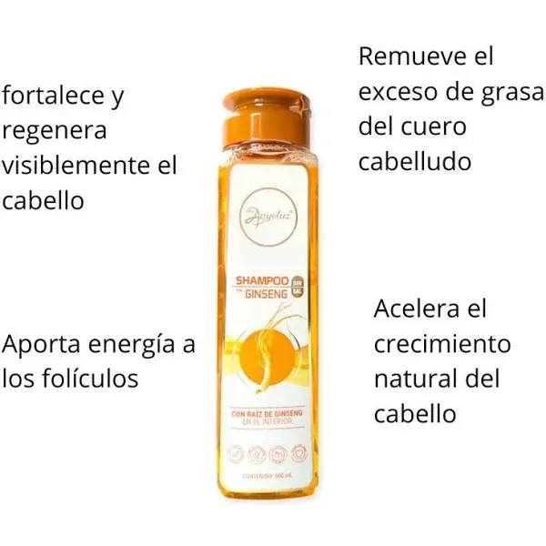 Shampoo Anyeluz Ginseng 500ml  