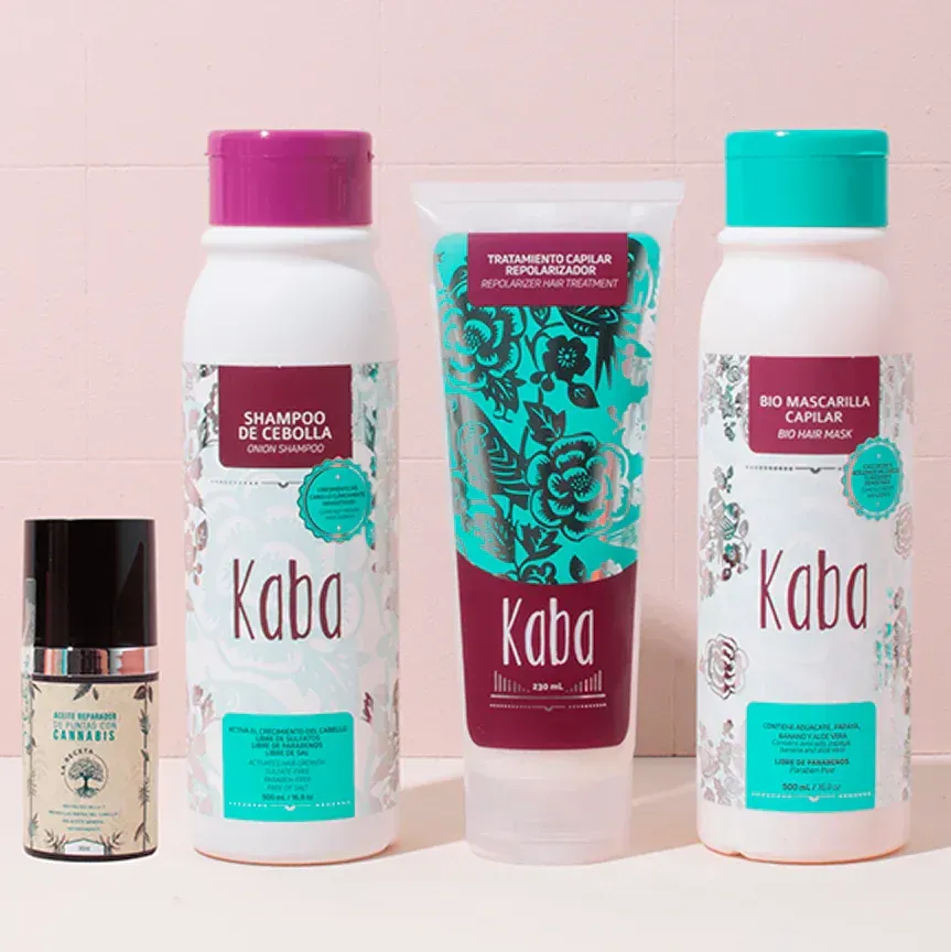 Kit Anticaida y Reparacion Kaba + La Receta (4 Productos)