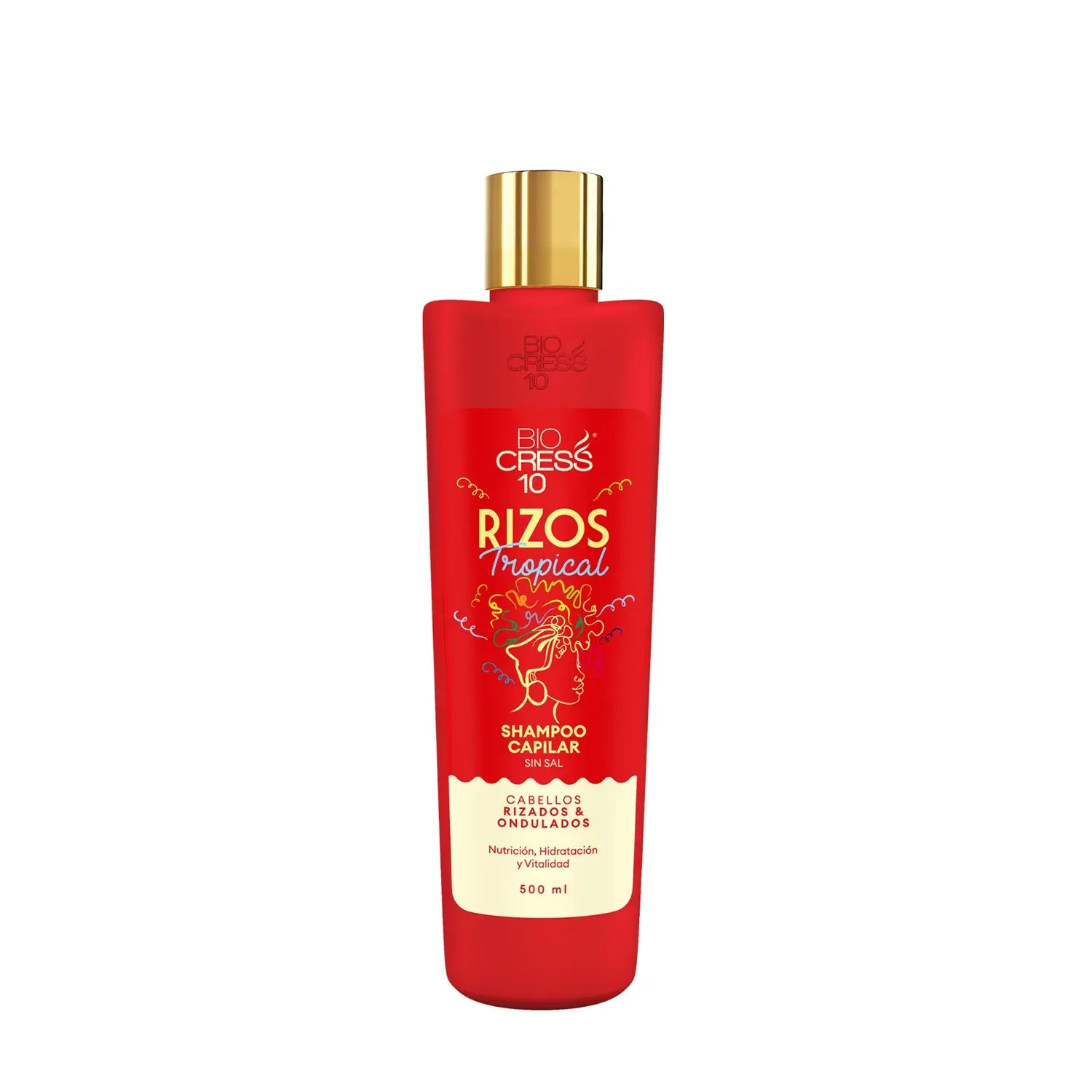 Shampoo Capilar Rizos Tropical Biocress 500 ml