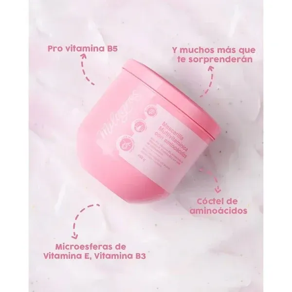 Mascarilla Multivitaminica Con Aminoacidos Milagros 450g