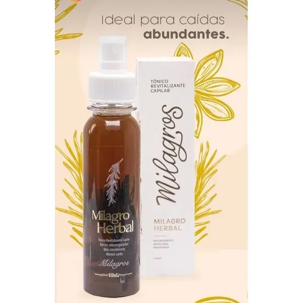 Tónico Revitalizante Herbal Milagros 110 ml