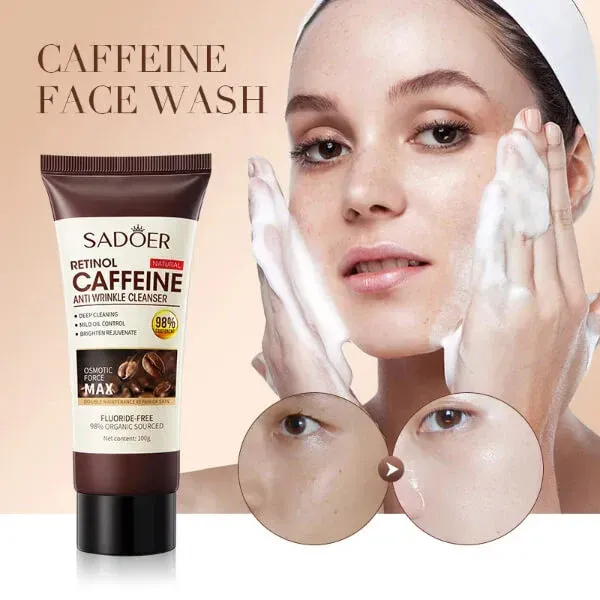 Limpiador Antiarrugas con Cafeína y Retinol