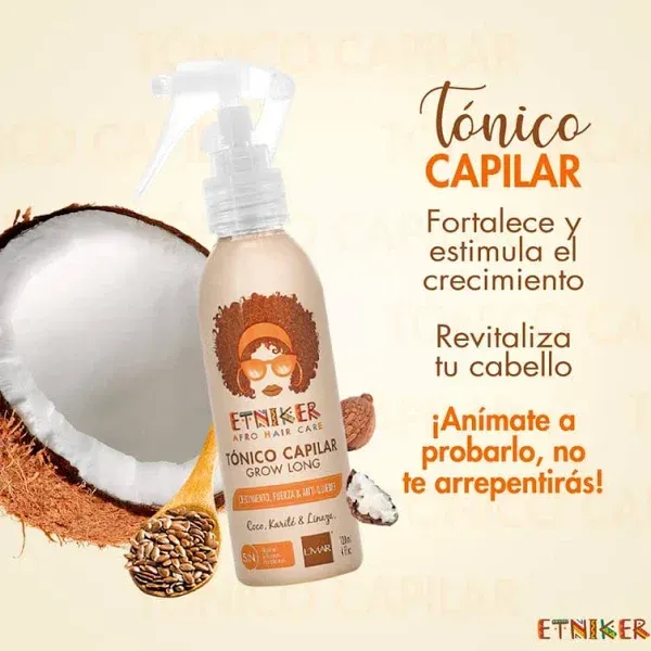 Tonico Capilar Grow Long Etniker 120ml