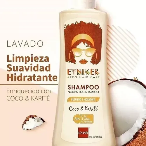 Shampoo Nourishing Nutritivo e Hidratante Etniker x 250ml