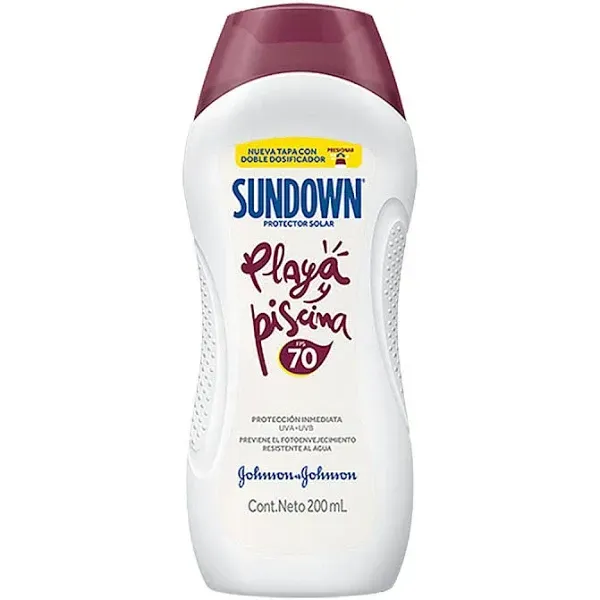 Protector Sundown Solar Playa Piscina Fps 70 - 200mL Botella