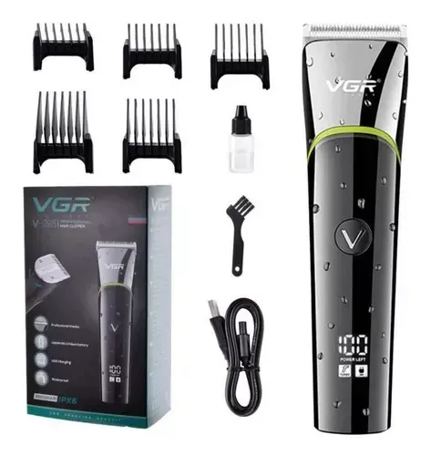 Maquina De Corte De Pelo Inalámbrica VGR V-295 Color Negro