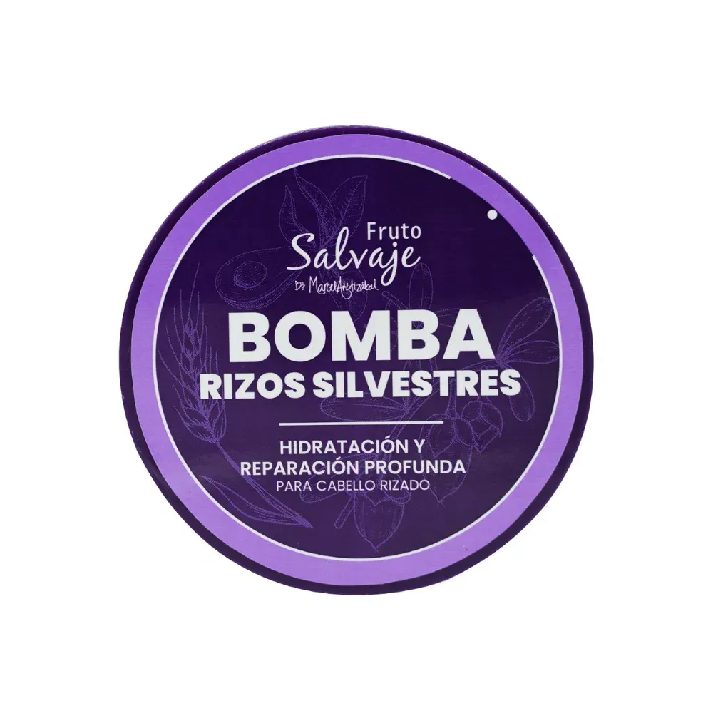 Bomba Rizos Silvestres Fruto Salvaje Morado 300ml