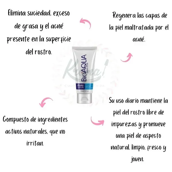 Acné Bioaqua – Jabón Limpiador Facial