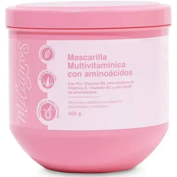 Mascarilla Multivitaminica Con Aminoacidos Milagros 450g