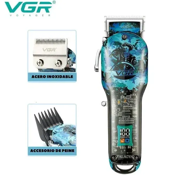 Combo 3 En 1 VGR Peluquera Patillera Shaver V-645