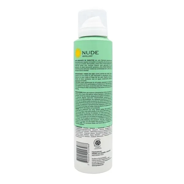 Repelente de Insectos NUDE por 165 ML