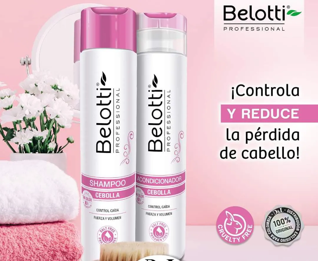 Shampoo y Acondicionador Belotti Cebolla x 300 ml