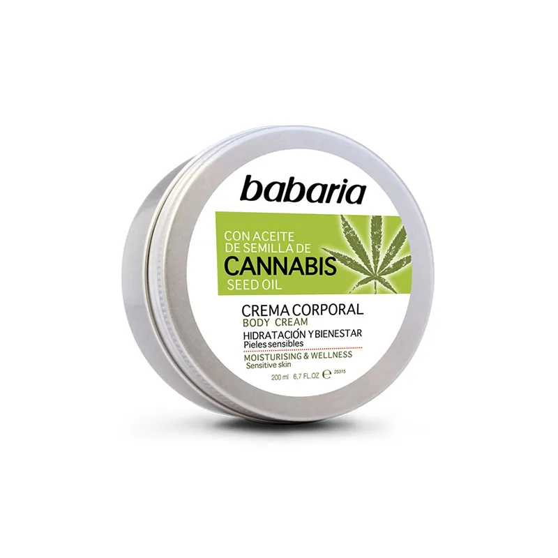 Crema Corporal con Aceite de Semilla de Cannabis Babaria X200 ML