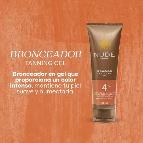 Bronceador Nude en Gel Spf4 x120mL