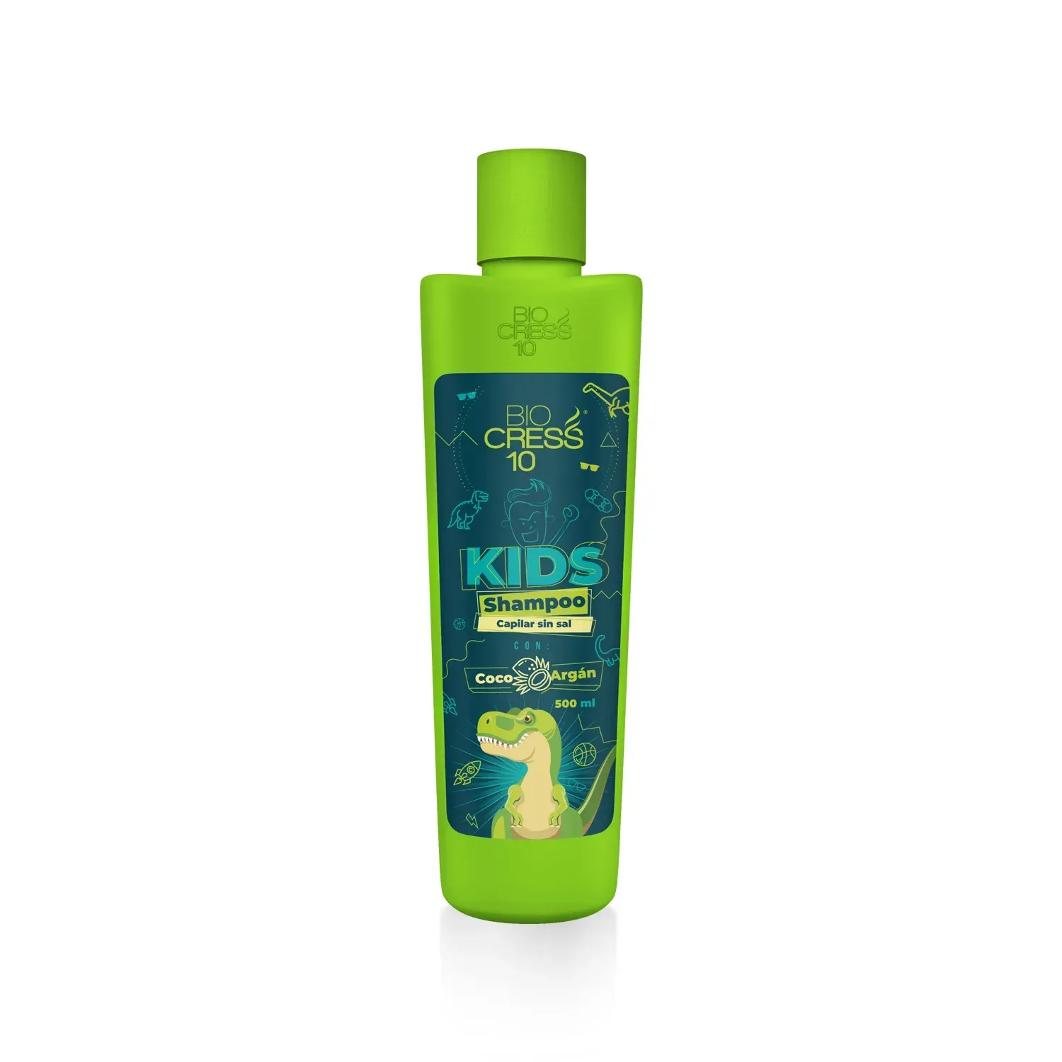 Shampoo Kids Sin Sal Con Coco y Argán Biocress 500ml