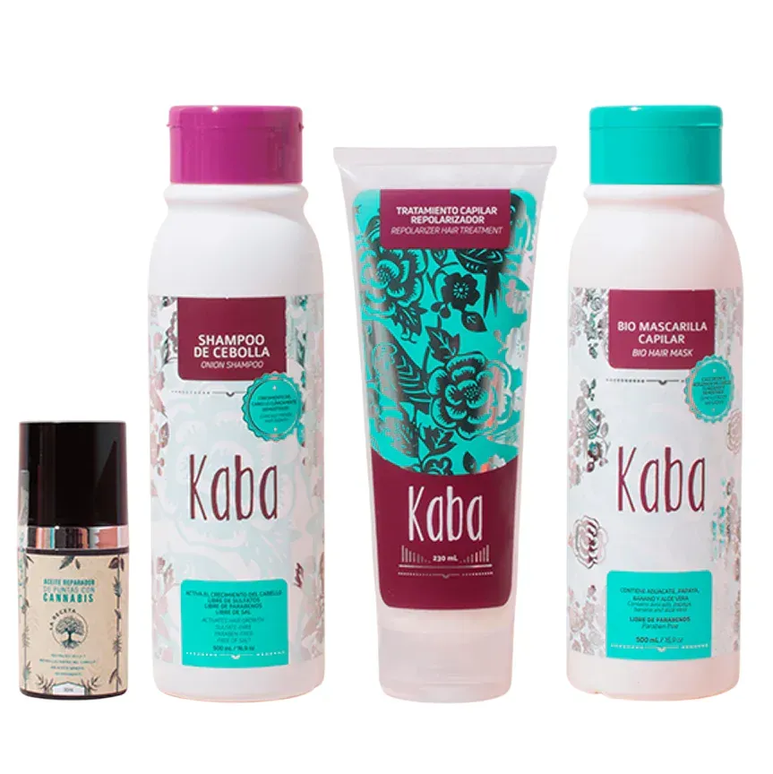 Kit Anticaida y Reparacion Kaba + La Receta (4 Productos)