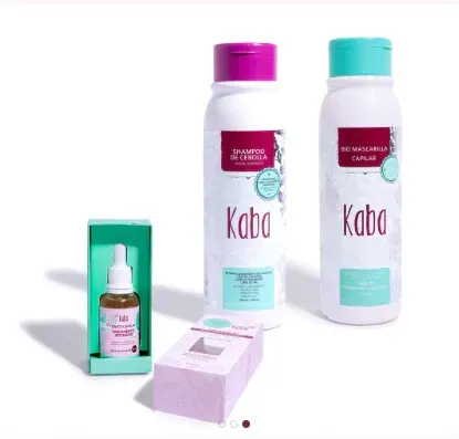 Kit Clínicamente Probado Acelera El Crecimiento Del Cabello Kaba (3 Productos)