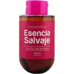 Shampoo Flor de Jamaica Esencia Salvaje 500ml Fruto Salvaje