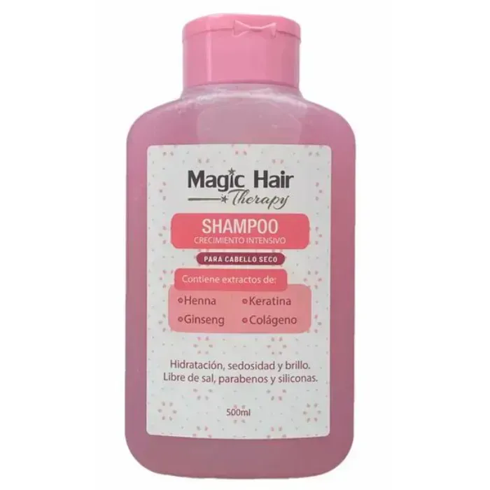 Shampoo Crecimiento Intensivo Seco Magic Hair 500 ml Rosado