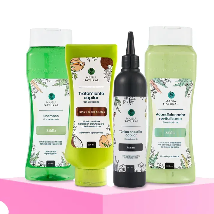 Kit Hidroreparador y Crecimiento Áloe vera - Huevo y aceite de coco Magia Natural