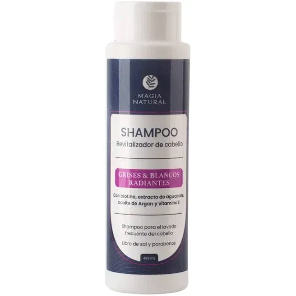 Shampoo Grises y Blancos Radiantes Magia Natural x450ml