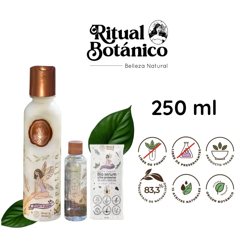 Kit Keratina 250 ml Ritual Botánico