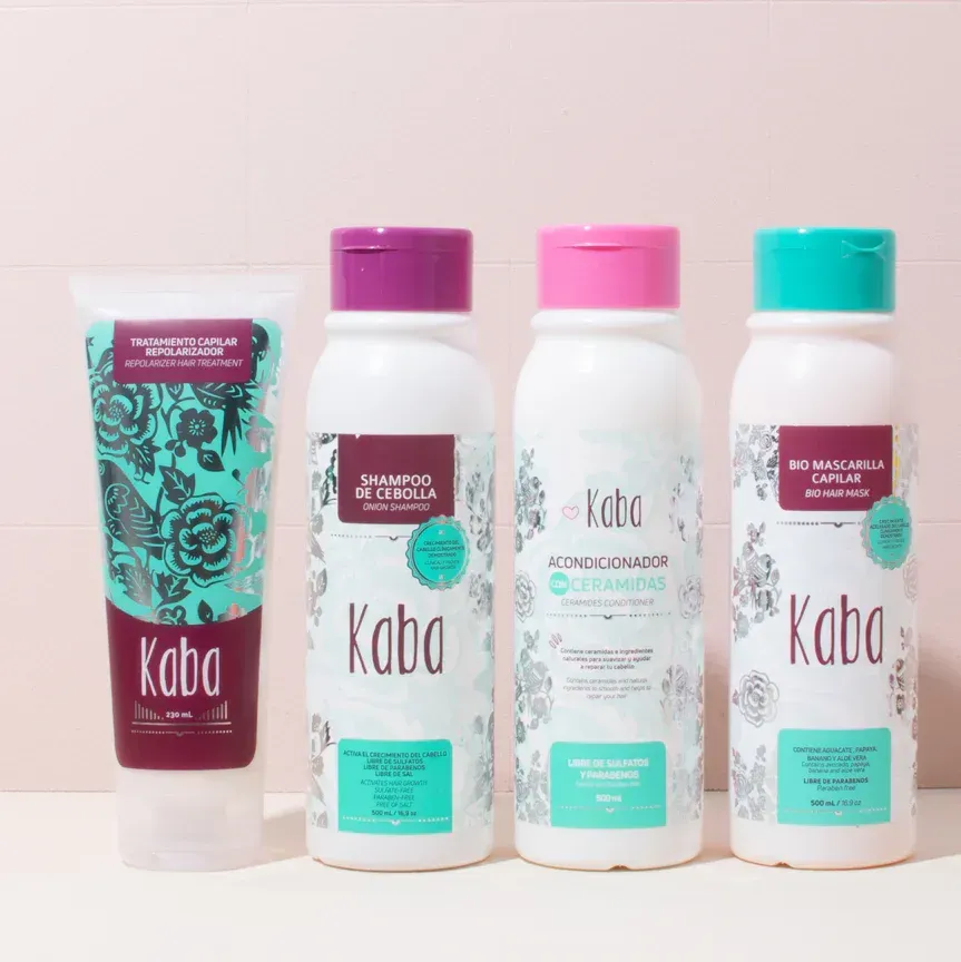 Kit Crecimiento, Hidratacion y Reparacion Kaba (4 Productos)