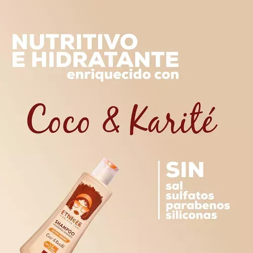 Shampoo Nourishing Nutritivo e Hidratante Etniker x 250ml