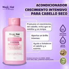 Shampoo Crecimiento Intensivo Seco Magic Hair 500 ml Rosado