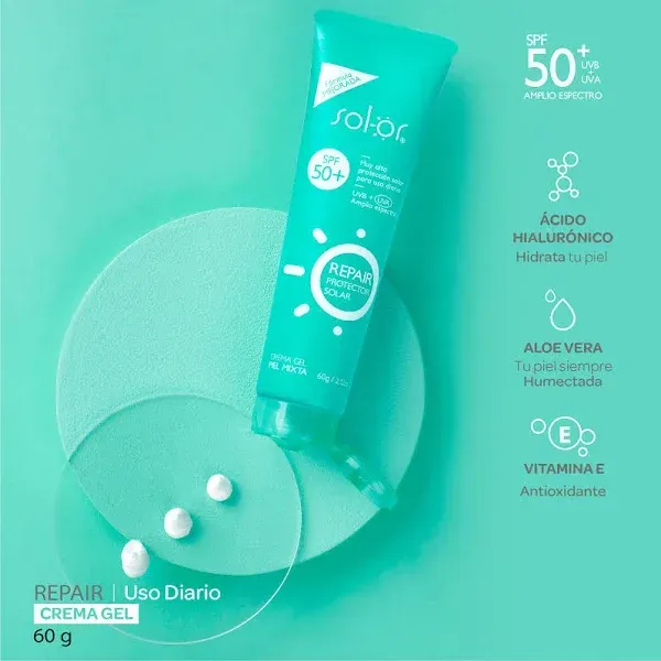 Protector Sol Or Repair SPF 50+ Tubo 60 Gr