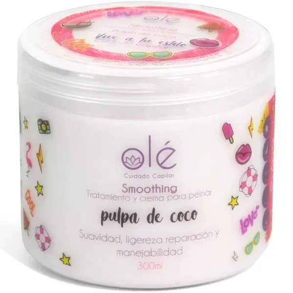 Smoothing o Pulpa Repolarizadora de Coco Olé x 300ml