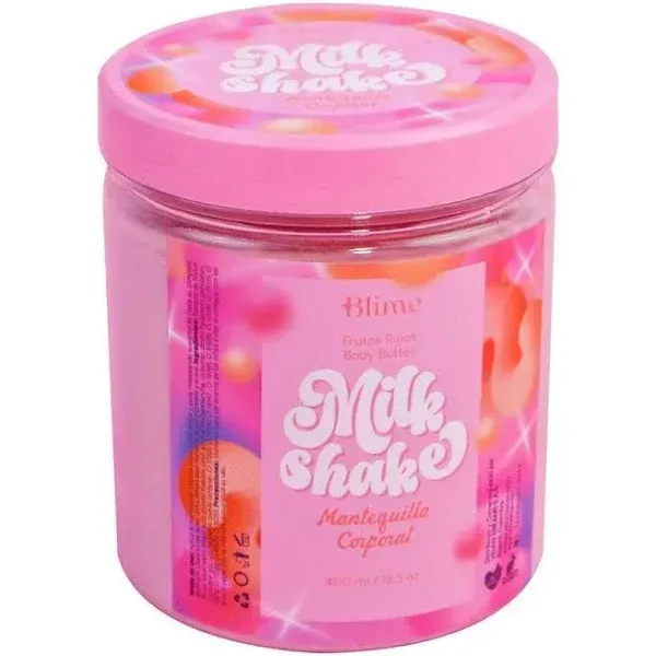 Mantequilla Corporal Milk Shak Frutos Rojos Blime 400ml