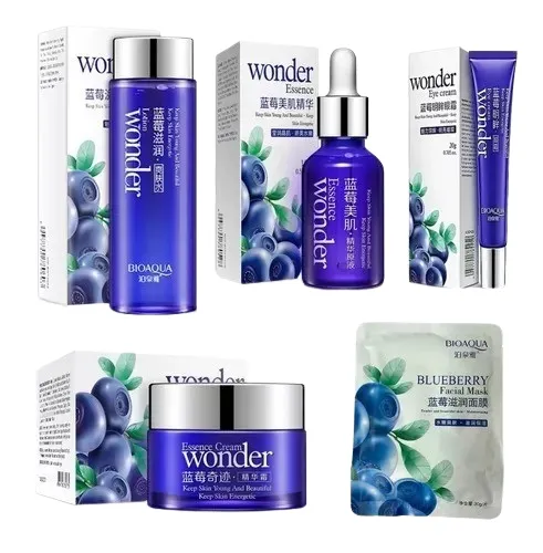 Kit x 4 Arándanos/Blueberry Wonder | Tratamiento Facial Anti-Edad y Anti-Manchas - BIOAQUA