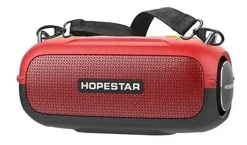 Parlante Potente Bluetooth 10w Hopestar A41 Con Bass Boost Rojo