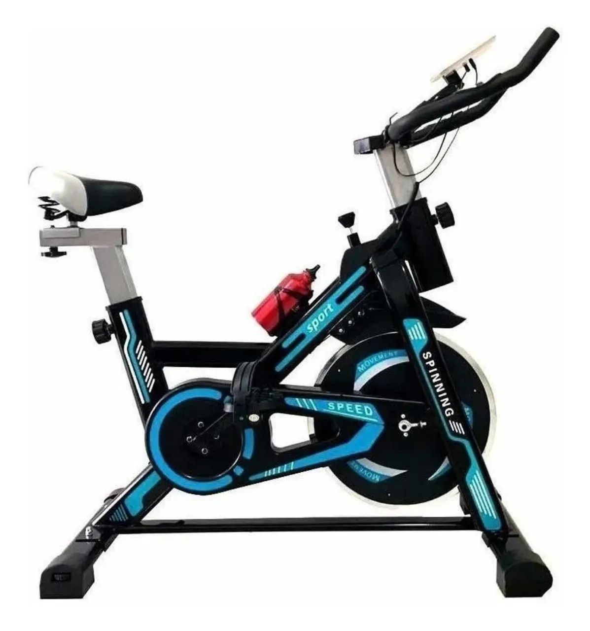 Bicicleta Estatica Máquina Spinning Spin Bike X Speed 17 K Color Negro/Azul