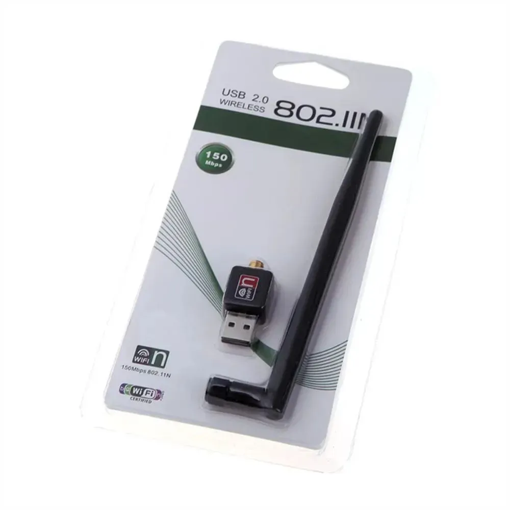 Adaptador Receptor Wifi Usb Inalambrico 150 Mbps Con Antena