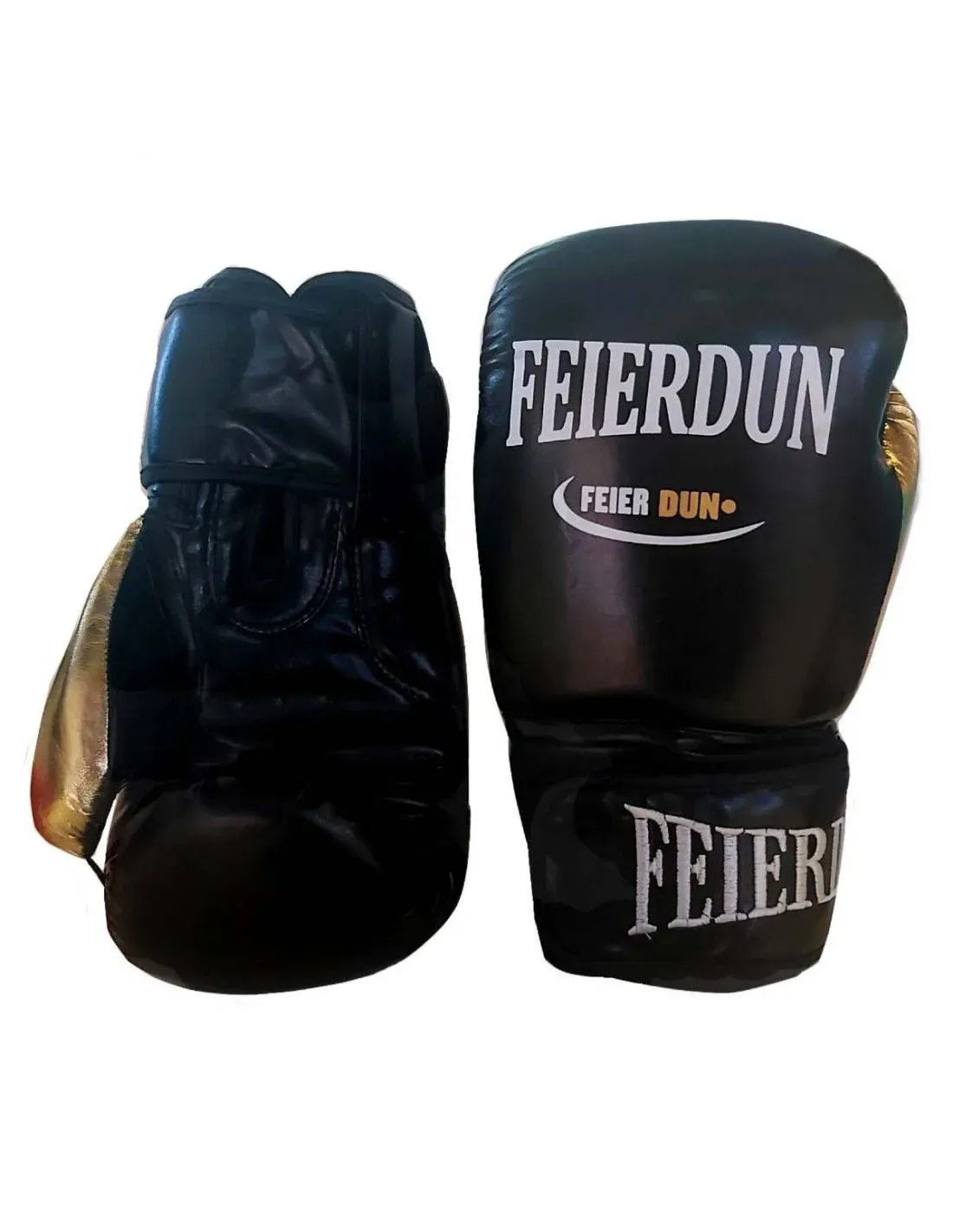 Guantes De Boxeo Feierdun 12 Onzas Para Entrenamiento Sport Negros