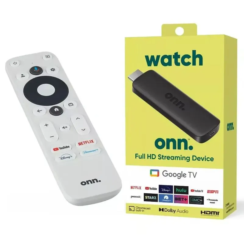 Watch Onn 2k Full Hd streaming Google TV Color Negro Tipo de control remoto De voz