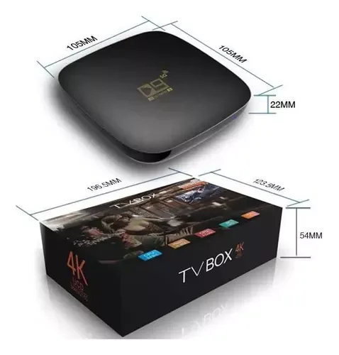 Tv Box Smart Tv Box D9, Wifi, 905 Núcleos, 4k Hd, 4 Gb 32gb